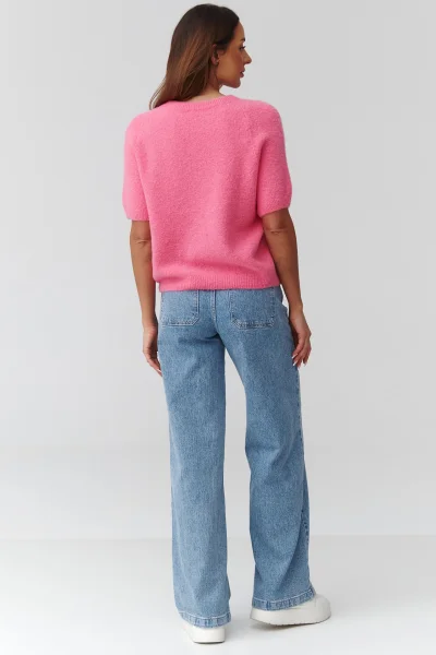 Dámský svetr C45 - růžový - Růžová