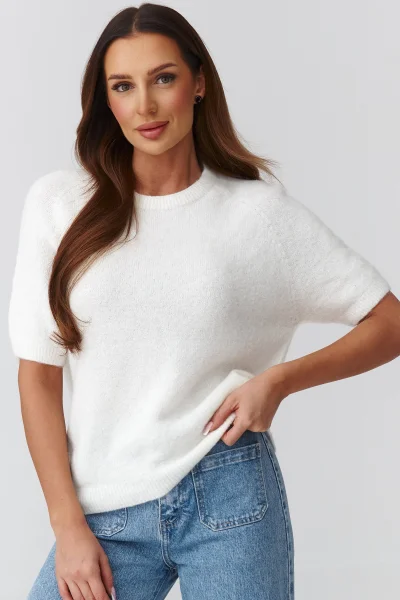 Dámský svetr C45 - ecru - Ecru