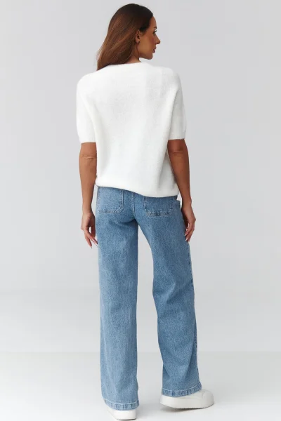 Dámský svetr C45 - ecru - Ecru