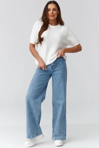 Dámský svetr C45 - ecru - Ecru