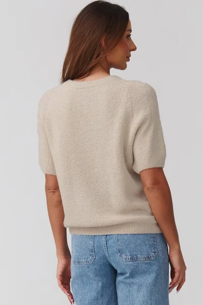 Dámský svetr C45 - sv. béžový - Světle béžová