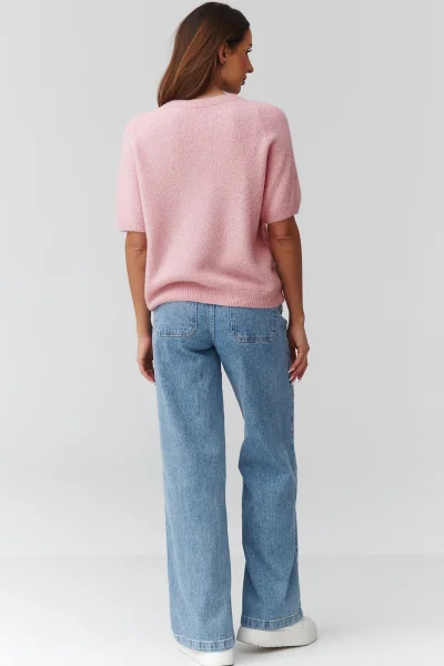 Dámský svetr C45 - sv. růžový - Světle růžová