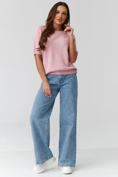 Dámský svetr C45 - sv. růžový - Světle růžová