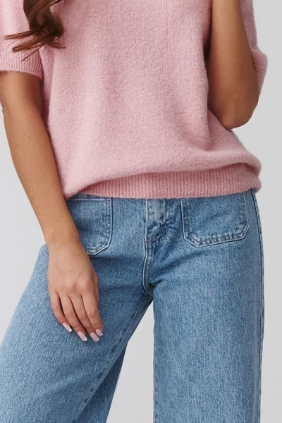 Dámský svetr C45 - sv. růžový - Světle růžová