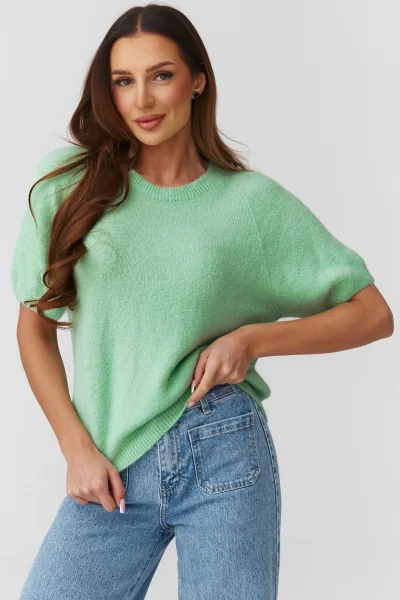 Dámský svetr C45 - zelený - Zelená