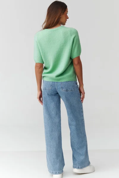 Dámský svetr C45 - zelený - Zelená