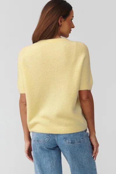 Dámský svetr C45 - žlutý - Žlutá