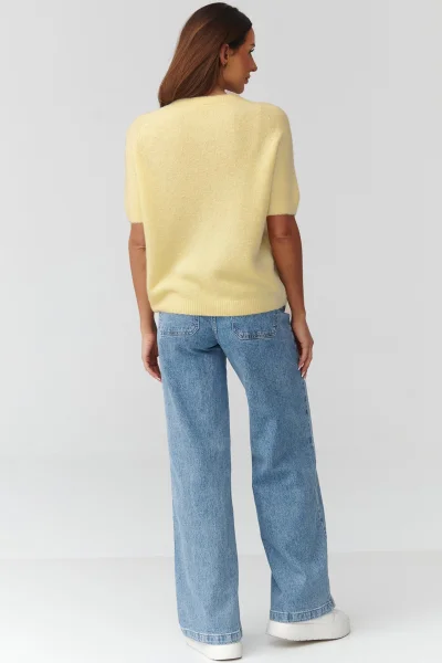 Dámský svetr C45 - žlutý - Žlutá