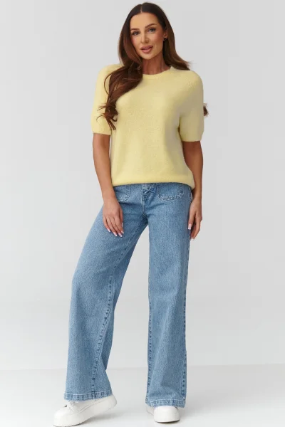 Dámský svetr C45 - žlutý - Žlutá