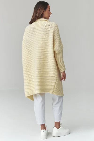 Dámský kardigan S173 - sv. žlutý - Světle žlutá