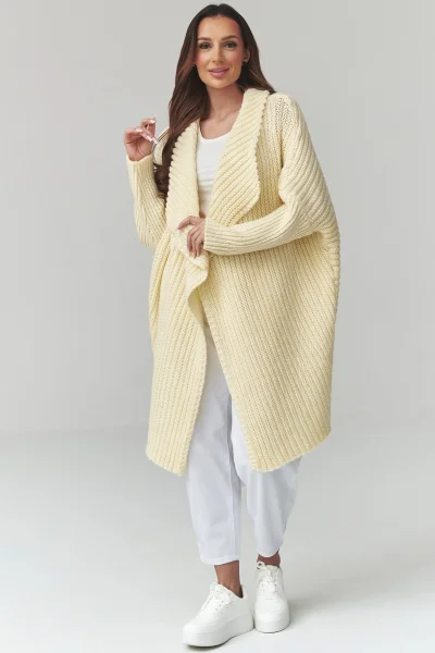 Dámský kardigan S173 - sv. žlutý - Světle žlutá