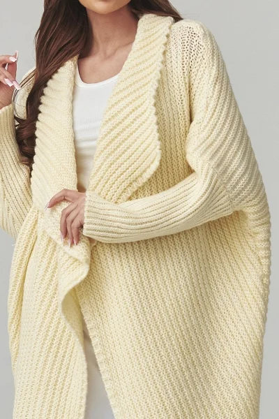 Dámský kardigan S173 - sv. žlutý - Světle žlutá