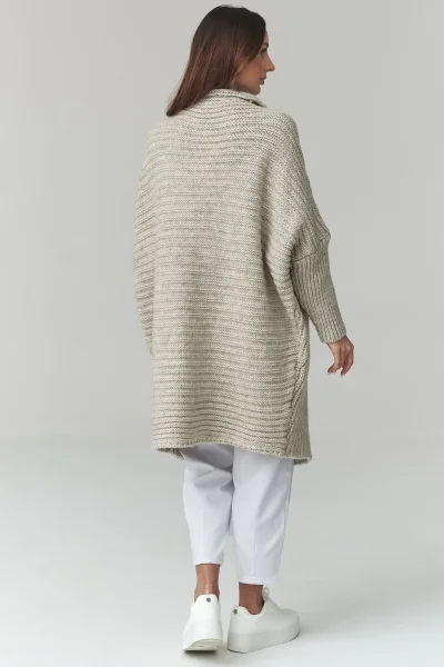 Dámský kardigan S173 - sv. šedá - Světle šedá