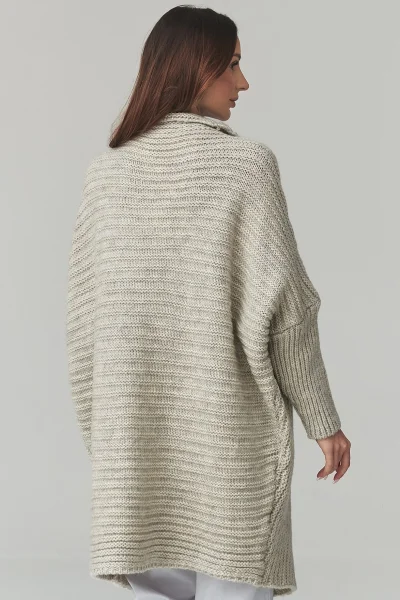 Dámský kardigan S173 - sv. šedá - Světle šedá