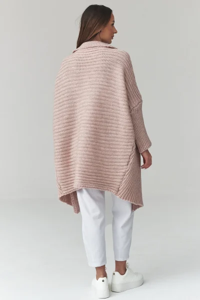 Dámský kardigan S173 - starorůžový - Starorůžová