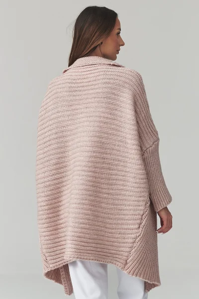 Dámský kardigan S173 - starorůžový - Starorůžová