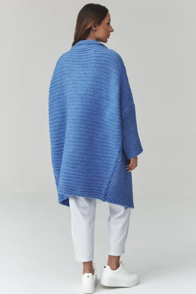 Dámský kardigan S173 - modrý - Modrá