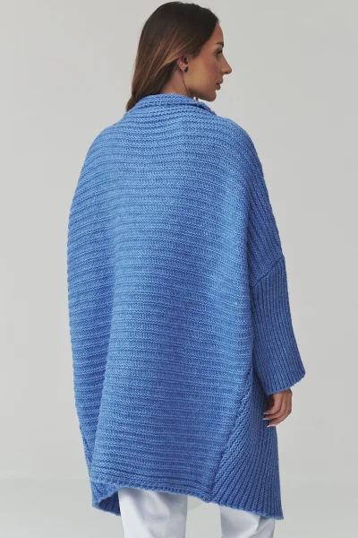 Dámský kardigan S173 - modrý - Modrá