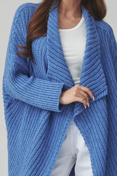 Dámský kardigan S173 - modrý - Modrá