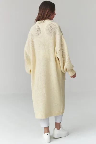 Dámský kardigan S172 - sv. žlutý - Světle žlutá