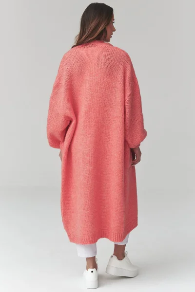 Dámský kardigan S172 - lososový - Lososová