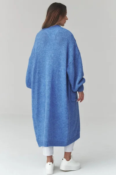 Dámský kardigan S172 - modrý - Modrá