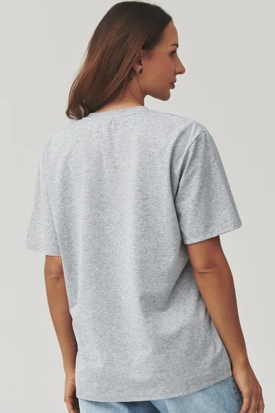 Dámské triko C41 - sv. šedé - Světle šedá