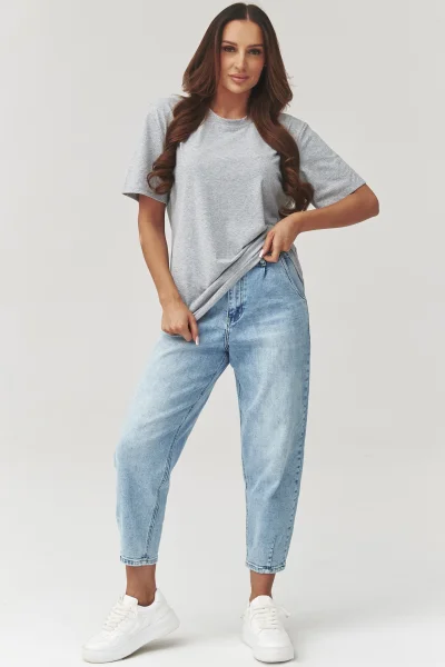 Dámské triko C41 - sv. šedé - Světle šedá