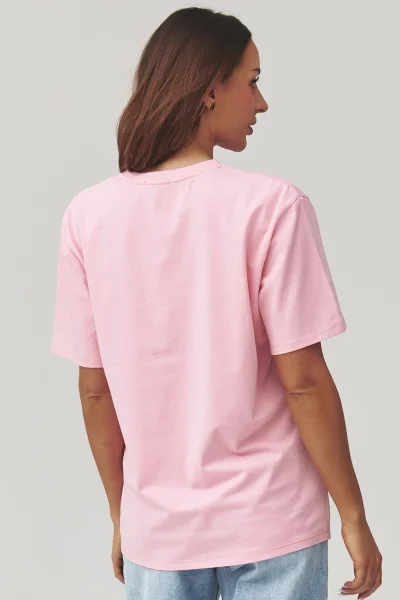 Dámské triko C41 - sv. růžové - Světle růžová