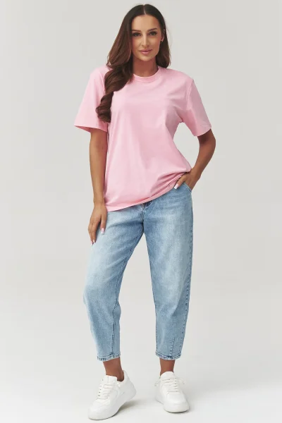 Dámské triko C41 - sv. růžové - Světle růžová