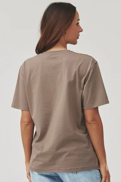 Dámské triko C41 - mocca - Mocca