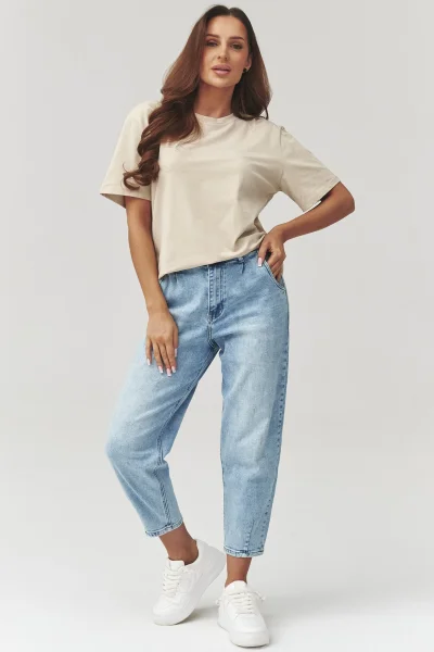 Dámské triko C41 - sv. béžové - Světle béžová