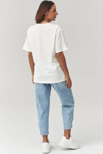 Dámské triko C41 - ecru - Ecru