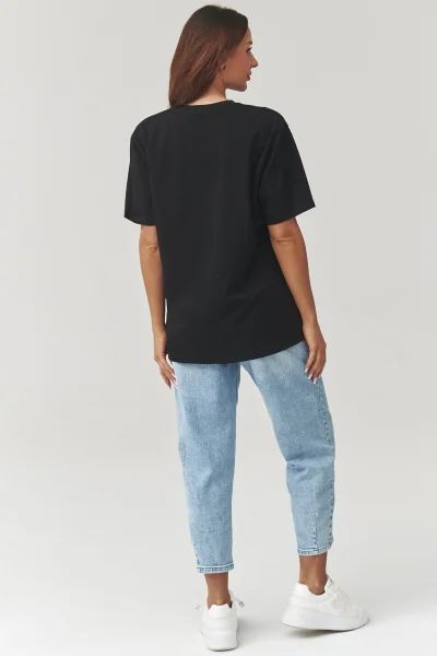 Dámské triko C41 - černé - Černá