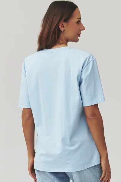Dámské triko C41 - sv. modré - Světle modrá