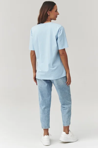 Dámské triko C41 - sv. modré - Světle modrá