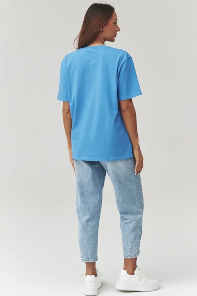 Dámské triko C41 - modré - Modrá