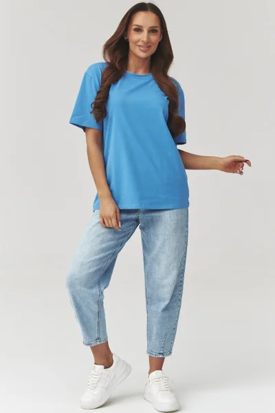 Dámské triko C41 - modré - Modrá