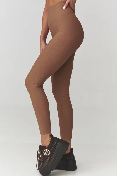 Legíny C30 - sv. hnědé - Světle hnědá