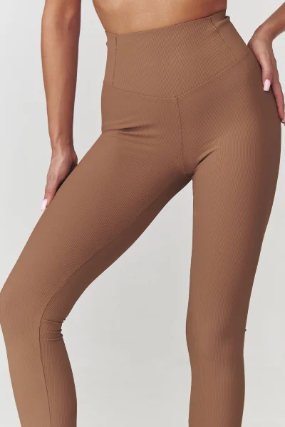 Legíny C30 - sv. hnědé - Světle hnědá