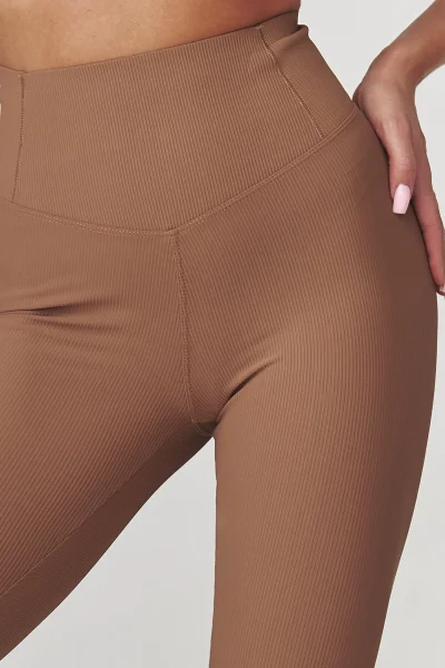 Legíny C30 - sv. hnědé - Světle hnědá