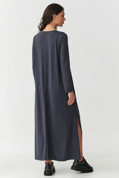DARGRA Volnočasové šaty M895 tmavě šedé - Tmavě šedá