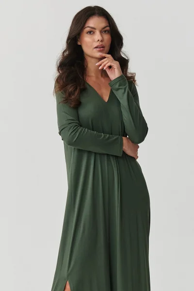 KHA Volnočasové šaty M895 khaki - Khaki