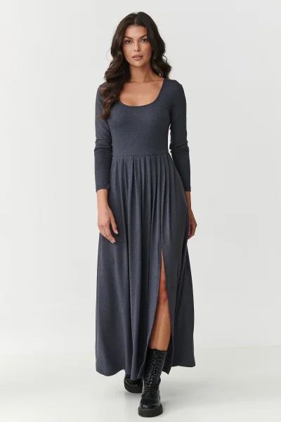 DARGRA Volnočasové šaty M896 tmavě šedé - Tmavě šedá