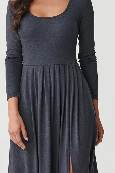 DARGRA Volnočasové šaty M896 tmavě šedé - Tmavě šedá