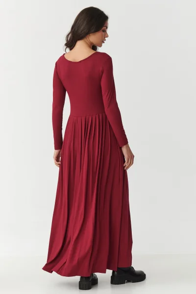 BOR Volnočasové šaty M896 bordó - Bordó