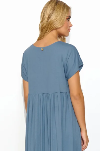 Volnočasové šaty M828 - modré - Modrá