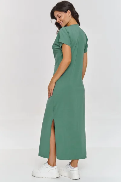 Volnočasové šaty M878 - zelené - Zelená