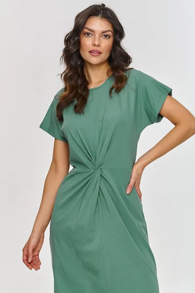 Volnočasové šaty M878 - zelené - Zelená