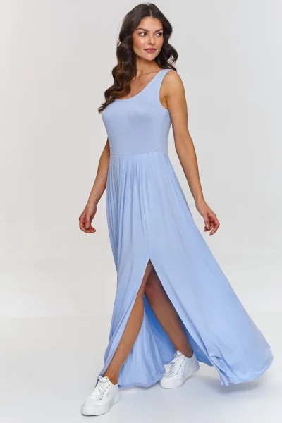 Volnočasové šaty M874 - sv. modré - Světle modrá